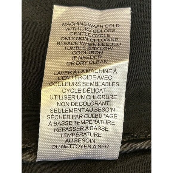 T Tahari Jacket Womens 2X Black Open Front Roll Tab Sleeve Side Laces Pockets - Picture 6 of 12